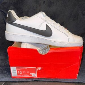 Nike Court Royale White with Black Swoosh